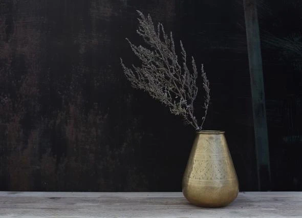 Nkuku Nami Brass Pot - Handcrafted Room Decor & Homeware 2 Nkuku Nami Brass Pot