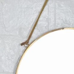 Nkuku Small Round Brass Kiko Mirror