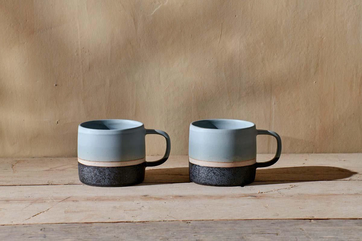 Nkuku Dusty Blue Enesta Dipped Mug - Handcrafted Ceramic Coffee Mug for Home & Kitchen 3 Nkuku Dusty Blue Enesta Dipped Mug