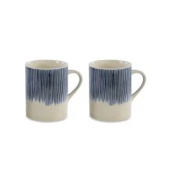 Nkuku White & Blue Large Karuma Mug