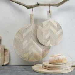 Nkuku Large Herringbone Pizza Board