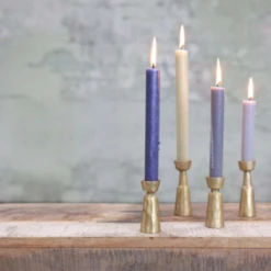 Nkuku Jahi Brass Candlestick - Large