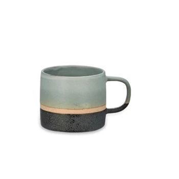 Nkuku Dusty Blue Enesta Dipped Mug - Handcrafted Ceramic Coffee Mug for Home & Kitchen 1 Nkuku Dusty Blue Enesta Dipped Mug