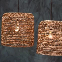 Nkuku Large Cylinder Rattan Lampshade