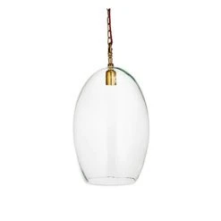 Nkuku Otoro Glass Pendant Light - Large Oval