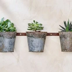 Nkuku Abari Wall Hung Triple Planter