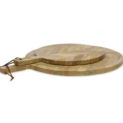 Nkuku Large Herringbone Mango Pizza Board