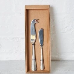 Nkuku Osko Silver Cheese Butter Knife