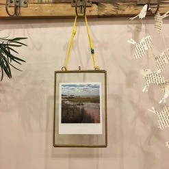 Nkuku Petit cadre kiko portrait en laiton