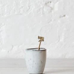 Nkuku Antique Brass Elephant Spoon