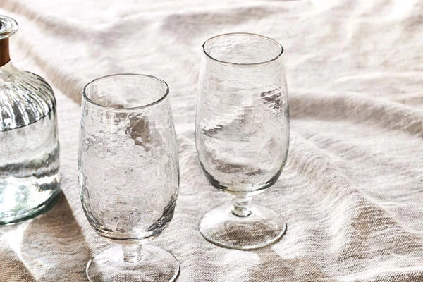 Nkuku Yala Glass Set of 4 - Clear Elegant Drinkware for Home & Dining 2 Nkuku Yala Glass In Clear - Set Of 4