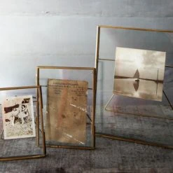 Nkuku Danta Brass Standing Frame 5 x 7