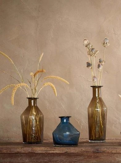 Nkuku Zaani Indigo Glass Vase Small - Handcrafted Home Decor for Modern Interiors 1 Nkuku Zaani Indigo Glass Vase Small