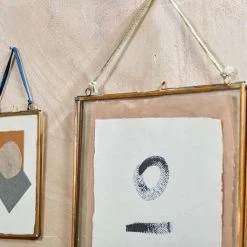 Nkuku Brass Kiko Frame Portrait 4 X 6