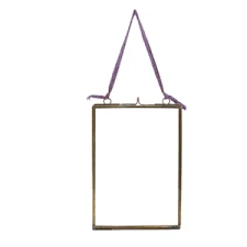 Nkuku Medium Kiko Antique Brass Hanging Frame - 5 x 7 Inch Portrait Display for Home Decor 1 Nkuku Medium Kiko Antique Brass Hanging Frame 5 x 7 inch Portrait