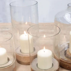 Nkuku Small Idha Hurricane Lantern - Straight