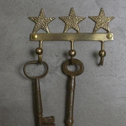 Nkuku Star Brass Hooks Set of 2