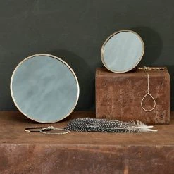 Nkuku Kiko Round Standing Mirror