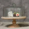 Nkuku Recycled Glass Dome Cake Stand