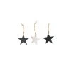 Nkuku Set of 3 Black White and Grey Morwa Marble Stars