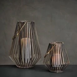 Nkuku Atu Conical Wire Lantern Small