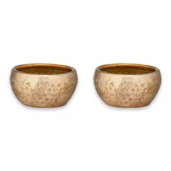 Nkuku Antique Brass Darani Tealight Holder