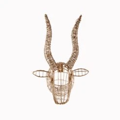 Nkuku Mini Wire Bull Head Trophy