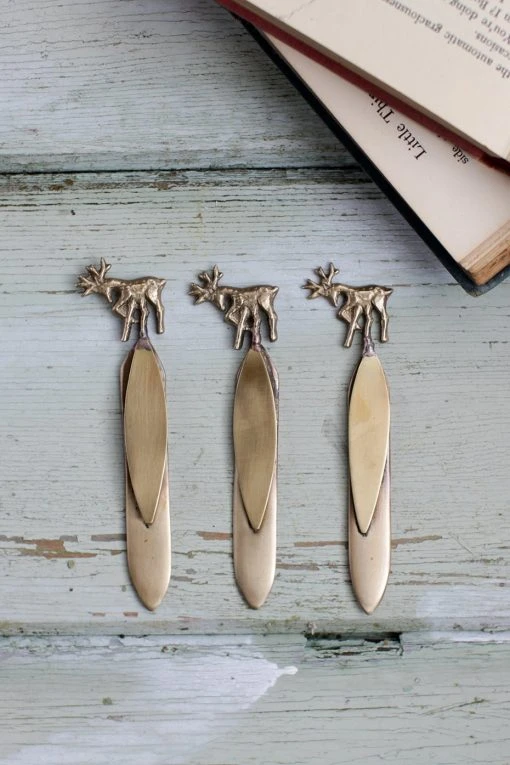 Nkuku Brass Stag Bookmark