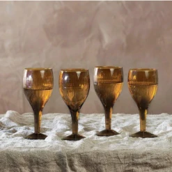 Nkuku Burnt Amber Mila Cocktail Glass