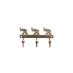 Nkuku Elephant Brass Wall Hooks