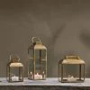 Nkuku Tall Antique Brass Lantern