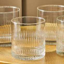 Nkuku Mila Tumbler Glass - Clear Elegant Drinkware for Home & Dining 3 Nkuku Mila Tumbler Glass In Clear