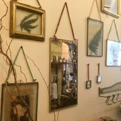 Nkuku Kiko Rectangular Brass Mirror