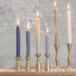 Nkuku Jahi Brass Candlestick By Nkuku