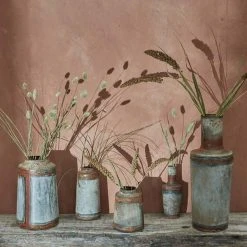 Nkuku Aged Zinc Bottle Vase