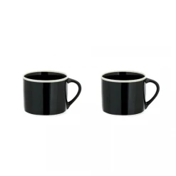 Nkuku Datia Small Mug Black Set Of Two