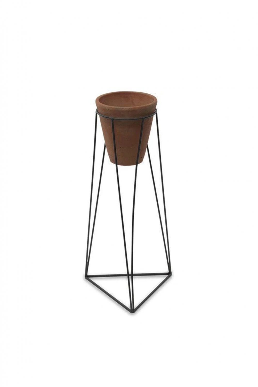 Nkuku Small Jara Terracotta Planter With Stand - Handcrafted Home Decor for Indoor Plants 5 Nkuku Small Jara Terracotta Planter With Stand