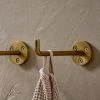Nkuku Brass Aniko Iron Hook - Set Of 2