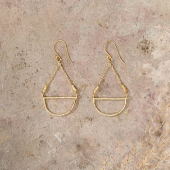 Nkuku Nuba Gold Earrings - Elegant Handcrafted Women's Jewelry 2 Nkuku Nuba Gold Earrings