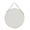 Nkuku Large Round Brass Kiko Mirror