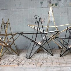 Nkuku Small Antique Zinc Sanwi Standing Star