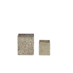 Nkuku Small Subira Etched Glass T-Light Holder