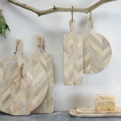 Nkuku Large Wooden Nalbari Chopping Board - Premium Kitchen Cutting Board for Chefs & Home Cooks 6 Nkuku Large Wooden Nalbari Chopping Board