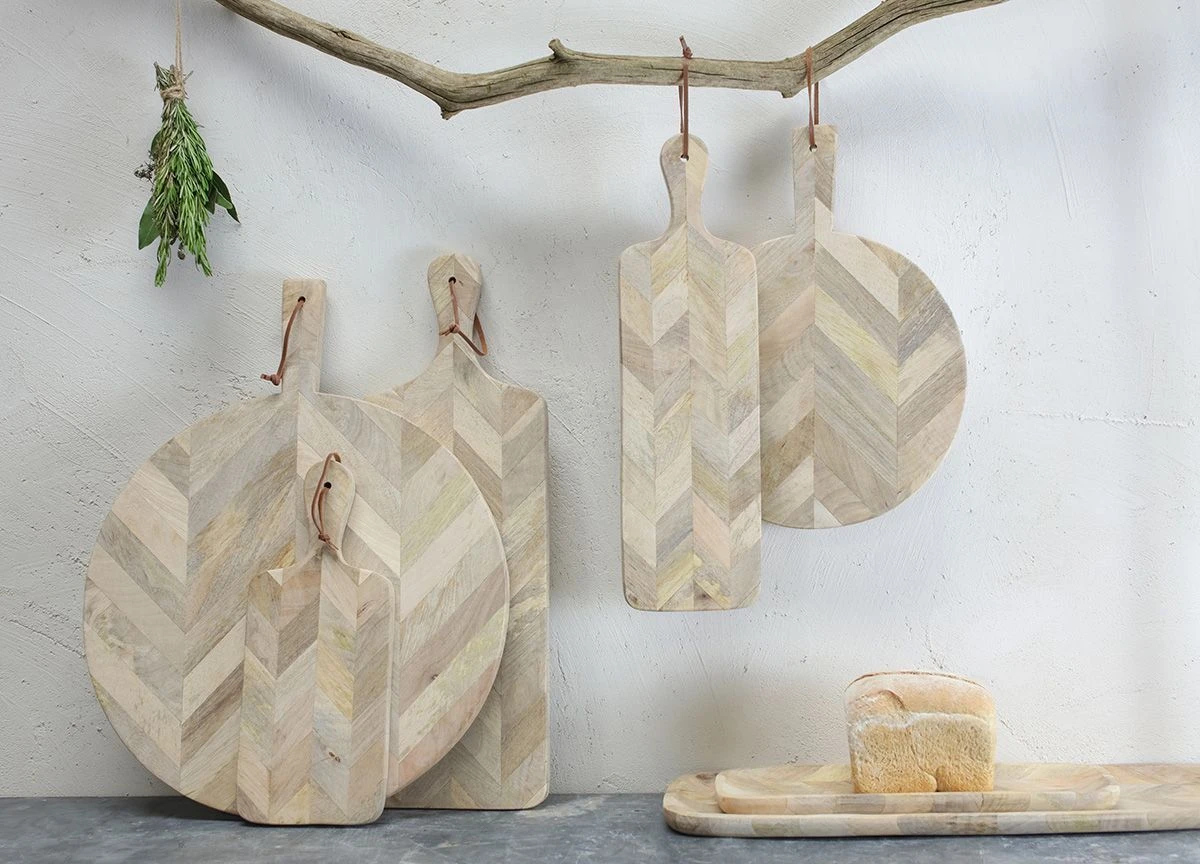 Nkuku Large Wooden Nalbari Chopping Board - Premium Kitchen Cutting Board for Chefs & Home Cooks 3 Nkuku Large Wooden Nalbari Chopping Board