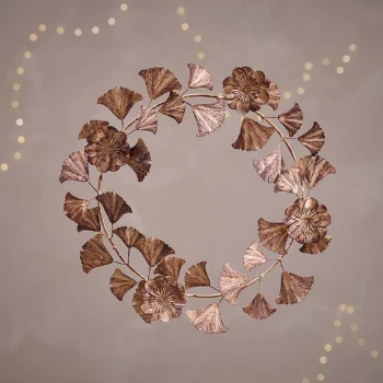 Nkuku Khamila Leaf Wreath - Handcrafted Room Decor for Stylish Home Interiors 2 Nkuku Khamila Leaf Wreath