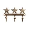Nkuku Antique Brass Star Hooks - Set of 2