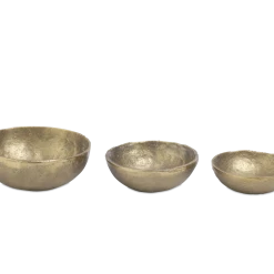 Nkuku Medium Jahi Gold Bowl - Handcrafted Home Decor & Room Decoration 8 Nkuku Medium Jahi Gold Bowl