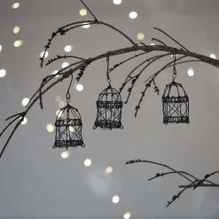 Nkuku Jaria Wire Cage Decorations - Set 3