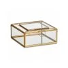 Nkuku Nalou Jewellery Box With Frame - Antique Brass - Small