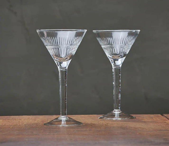 Nkuku Mila Cocktail Glass Clear - Elegant Drinkware for Home & Dining 3 Nkuku Mila Cocktail Glass Clear